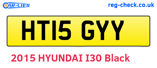 HT15GYY are the vehicle registration plates.