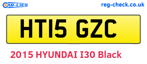 HT15GZC are the vehicle registration plates.