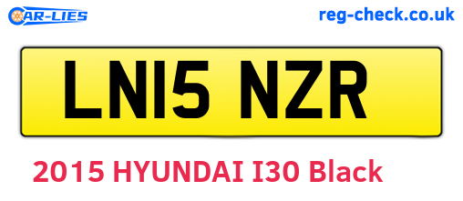 LN15NZR are the vehicle registration plates.