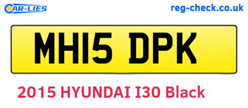 MH15DPK are the vehicle registration plates.