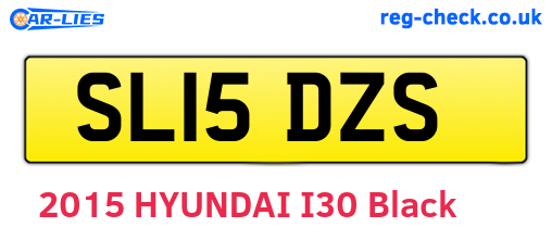 SL15DZS are the vehicle registration plates.