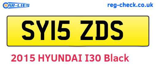 SY15ZDS are the vehicle registration plates.