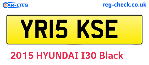 YR15KSE are the vehicle registration plates.