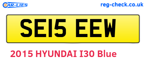 SE15EEW are the vehicle registration plates.