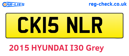 CK15NLR are the vehicle registration plates.
