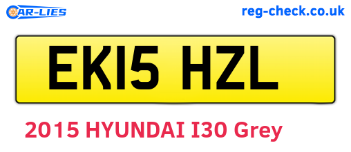 EK15HZL are the vehicle registration plates.