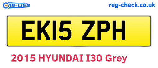 EK15ZPH are the vehicle registration plates.