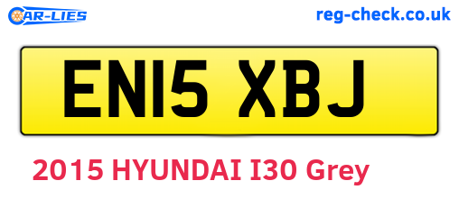 EN15XBJ are the vehicle registration plates.