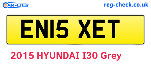 EN15XET are the vehicle registration plates.