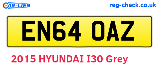 EN64OAZ are the vehicle registration plates.