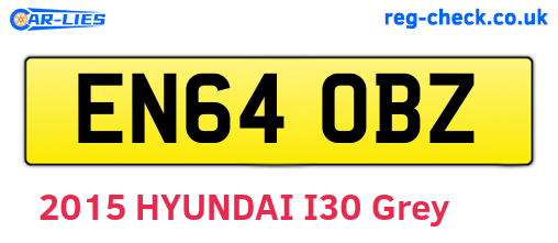 EN64OBZ are the vehicle registration plates.