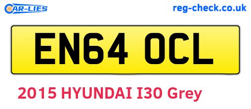 EN64OCL are the vehicle registration plates.