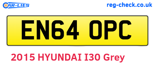 EN64OPC are the vehicle registration plates.
