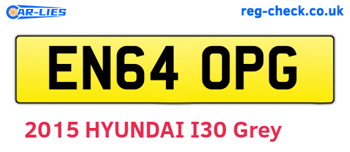 EN64OPG are the vehicle registration plates.