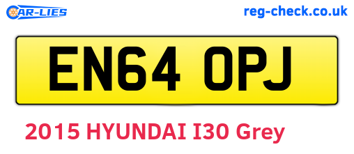 EN64OPJ are the vehicle registration plates.