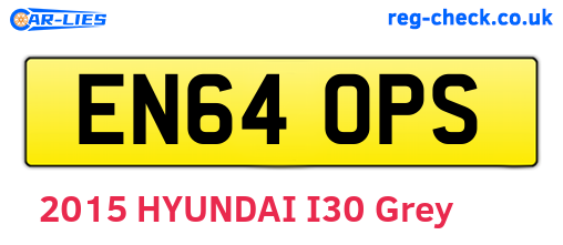 EN64OPS are the vehicle registration plates.