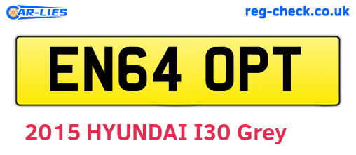 EN64OPT are the vehicle registration plates.