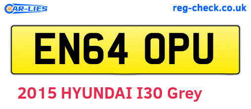 EN64OPU are the vehicle registration plates.