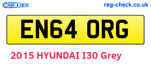 EN64ORG are the vehicle registration plates.