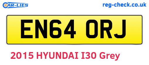 EN64ORJ are the vehicle registration plates.