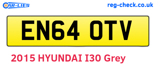 EN64OTV are the vehicle registration plates.
