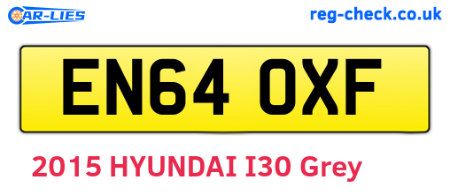 EN64OXF are the vehicle registration plates.