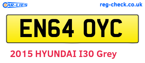 EN64OYC are the vehicle registration plates.