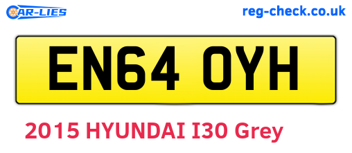 EN64OYH are the vehicle registration plates.
