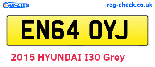 EN64OYJ are the vehicle registration plates.