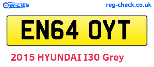 EN64OYT are the vehicle registration plates.