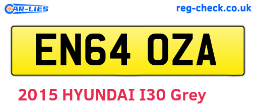 EN64OZA are the vehicle registration plates.
