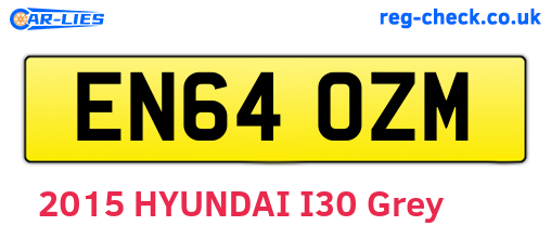 EN64OZM are the vehicle registration plates.