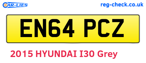 EN64PCZ are the vehicle registration plates.