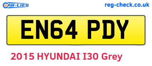 EN64PDY are the vehicle registration plates.