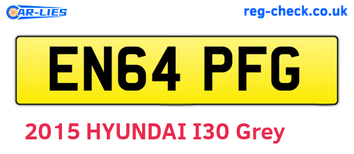 EN64PFG are the vehicle registration plates.