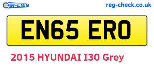 EN65ERO are the vehicle registration plates.