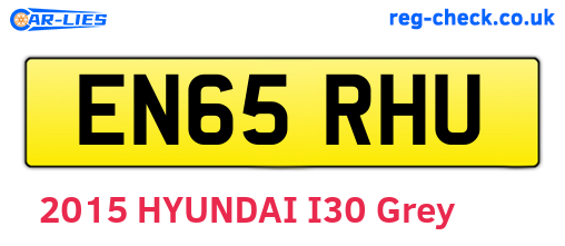 EN65RHU are the vehicle registration plates.