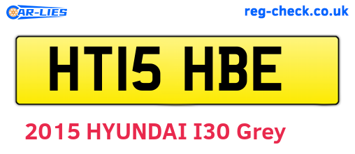 HT15HBE are the vehicle registration plates.