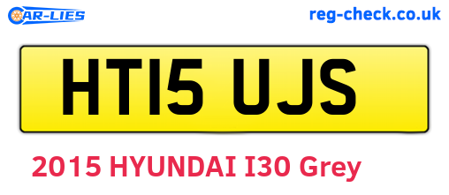 HT15UJS are the vehicle registration plates.