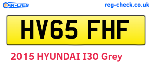 HV65FHF are the vehicle registration plates.