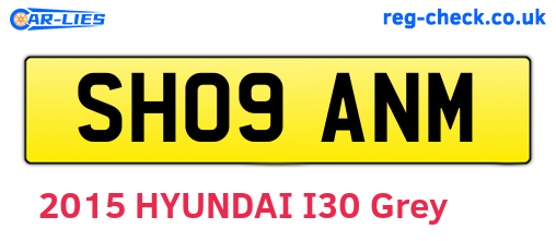 SH09ANM are the vehicle registration plates.