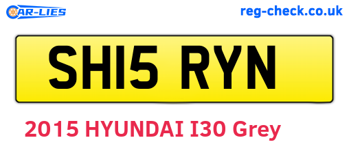 SH15RYN are the vehicle registration plates.