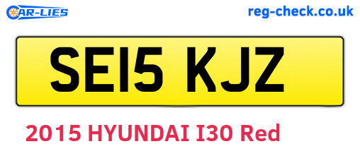 SE15KJZ are the vehicle registration plates.
