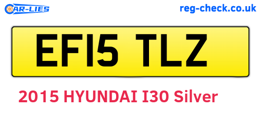 EF15TLZ are the vehicle registration plates.