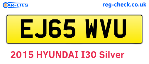 EJ65WVU are the vehicle registration plates.