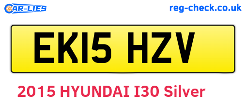 EK15HZV are the vehicle registration plates.
