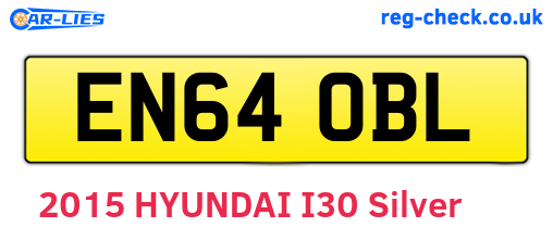 EN64OBL are the vehicle registration plates.