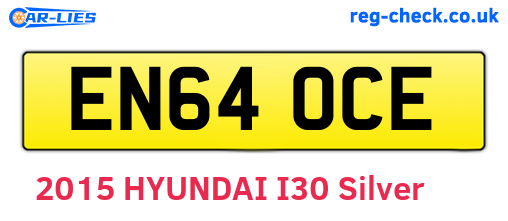 EN64OCE are the vehicle registration plates.