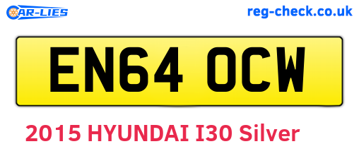 EN64OCW are the vehicle registration plates.