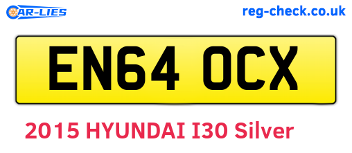 EN64OCX are the vehicle registration plates.